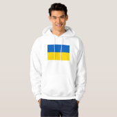 Hooded Sweatshirt mit Flagge in der Ukraine (Vorne ganz)