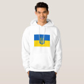 Hooded Sweatshirt mit Flagge in der Ukraine (Vorne ganz)