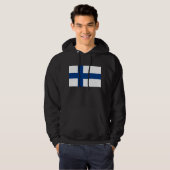 Hooded Sweatshirt mit Flagge in Finnland (Vorne ganz)