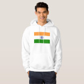 Hooded Sweatshirt mit Flagge in Indien (Vorne ganz)