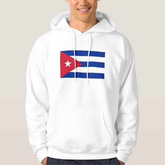 Hooded Sweatshirt mit Flagge in Kuba (Vorderseite)