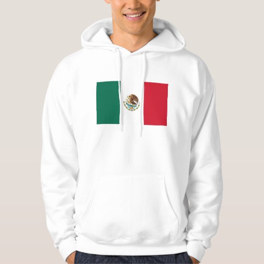 Hooded Sweatshirt mit Flagge in Mexiko (Vorderseite)
