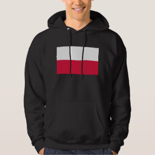 Hooded Sweatshirt mit Flagge in Polen