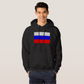 Hooded Sweatshirt mit Flagge in Russland (Vorne ganz)