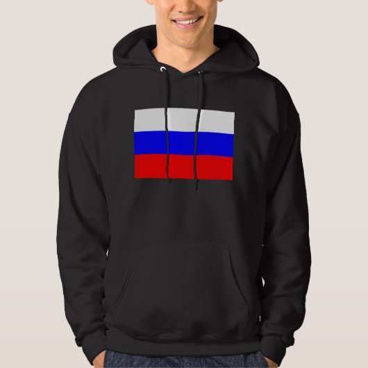Hooded Sweatshirt mit Flagge in Russland (Vorderseite)