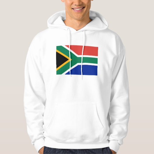 Hooded Sweatshirt mit Flagge in Südafrika (Vorderseite)