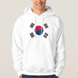 Hooded Sweatshirt mit Flagge in Südkorea