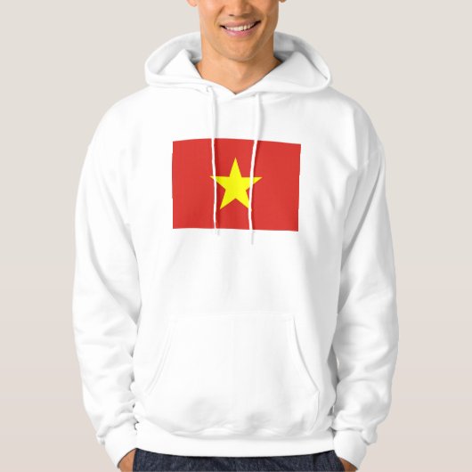 Hooded Sweatshirt mit Flagge in Vietnam (Vorderseite)
