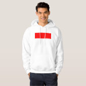 Hooded Sweatshirt mit Flagge Indonesiens (Vorne ganz)
