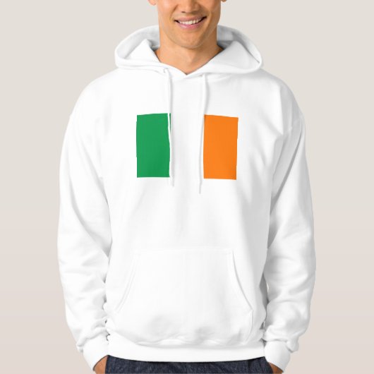 Hooded Sweatshirt mit Flagge Irlands (Vorderseite)