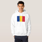 Hooded Sweatshirt mit Flagge Rumäniens (Vorne ganz)