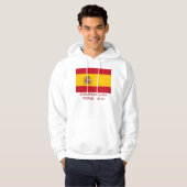 Hooded Sweatshirt mit Flagge Spaniens (Vorne ganz)