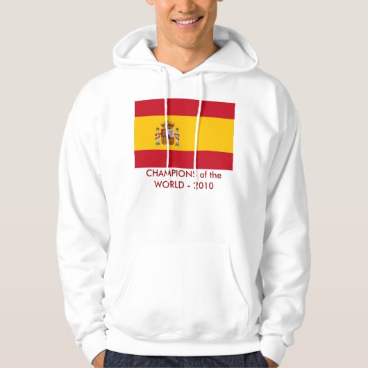 Hooded Sweatshirt mit Flagge Spaniens (Vorderseite)
