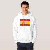 Hooded Sweatshirt mit Flagge Spaniens (Vorne ganz)
