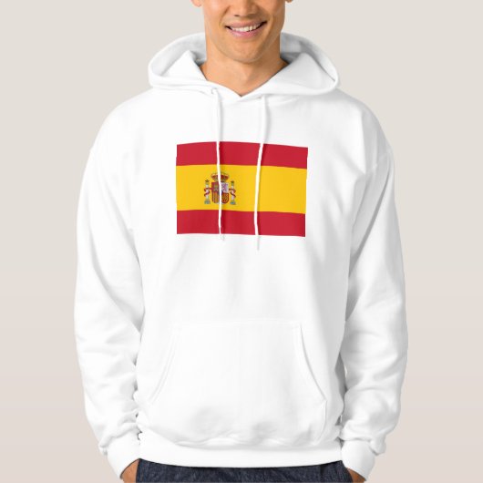 Hooded Sweatshirt mit Flagge Spaniens (Vorderseite)