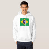 Hooded Sweatshirt mit Flagge von Brasilien (Vorne ganz)