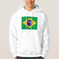 Hooded Sweatshirt mit Flagge von Brasilien