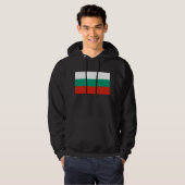 Hooded Sweatshirt mit Flagge von Bulgarien (Vorne ganz)