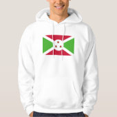 Hooded Sweatshirt mit Flagge von Burundi (Vorderseite)