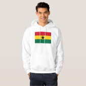 Hooded Sweatshirt mit Flagge von Ghana (Vorne ganz)