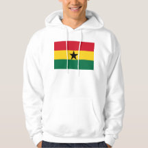 Hooded Sweatshirt mit Flagge von Ghana