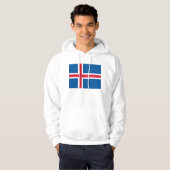 Hooded Sweatshirt mit Flagge von Island (Vorne ganz)