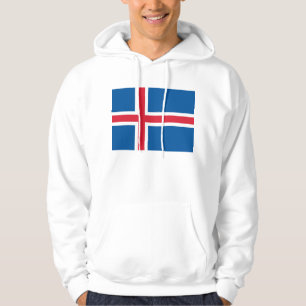 Hooded Sweatshirt mit Flagge von Island
