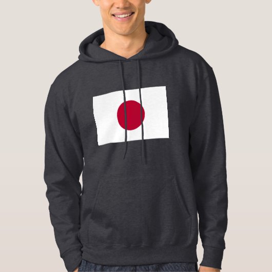 Hooded Sweatshirt mit japanischer Flagge (Vorderseite)