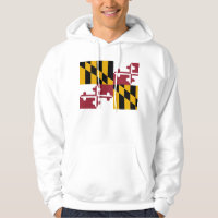 Hooded Sweatshirt mit Maryland-Flagge