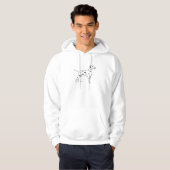Hooded Sweatshirt : Schwarz-Gepunkteter Dalmatiner (Vorne ganz)