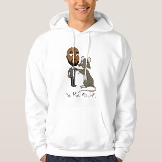 Hooded Sweatshirt von Ratten nicht erlaubt (Vorderseite)