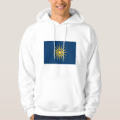 Hooded Sweatshirt with Flag of Macedonia, Greece (Vorderseite)