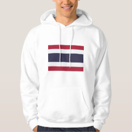 Hooded Sweatshirt with Flag of Thailand