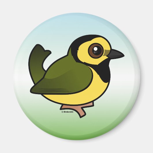 Hooded Warbler Magnet (Vorne)