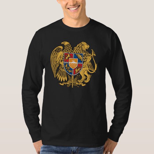 Hoodie-armenisches Wappen T-Shirt (Vorderseite)