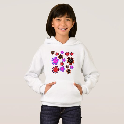 Hoodie Blumen Girls (Vorne ganz)