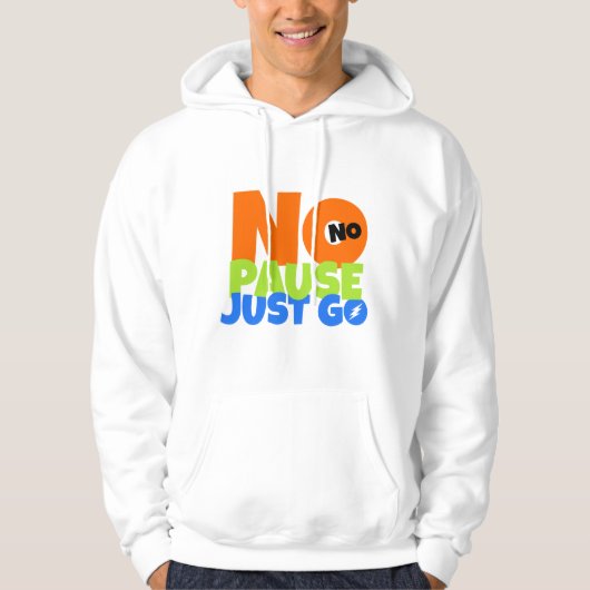 Hoodie – Bold Motivational Streetwear Design (Vorderseite)