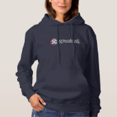 Hoodie der Frauen die Marine (Vorderseite)