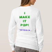 Hoodie die Lang-Hülse der Frauen T - Shirt (Rückseite)