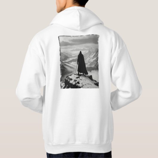 Hoodie - Epic Black & White Back Print (Rückseite)