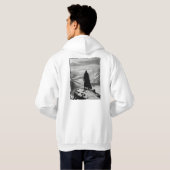 Hoodie - Epic Black & White Back Print (Schwarz voll)