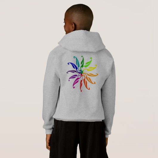 Hoodie - Farbrad mit Name (Schwarz voll)