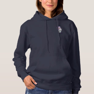 HOODIE FRAU'S KLEINES CAT-STIL-DESIGN