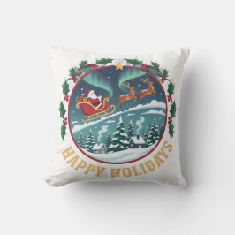 hoodie Happy Holidays Kissen