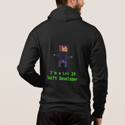 Hoodie-Hoodie (Level 10 Swift Developer (Hoodie) Hoodie (Rückseite)
