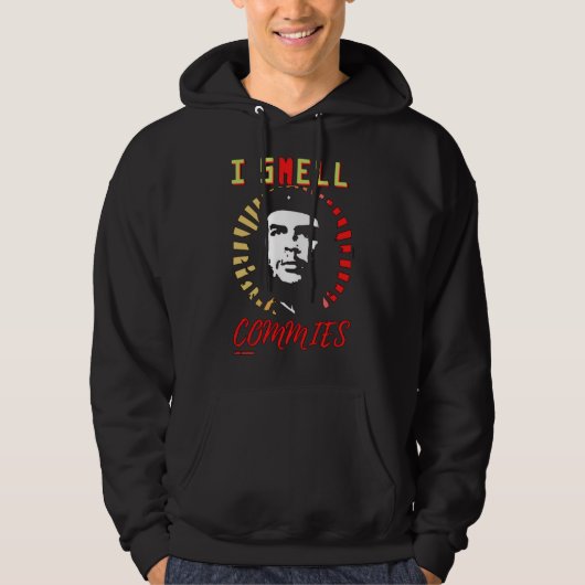 hoodie "I SMELL COMMIES" (Vorderseite)