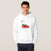 Hoodie, kleiner roter LKW mit Weihnachtsbaum Hoodie (Vorne ganz)