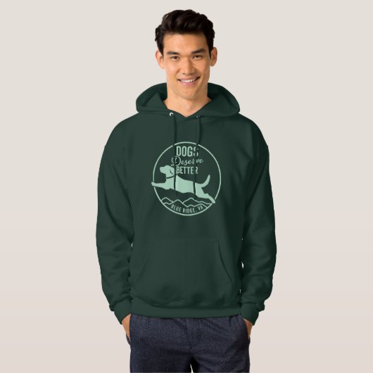 Hoodie Minze Green Front Logo (Vorne ganz)