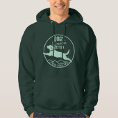 Hoodie Minze Green Front Logo (Vorderseite)