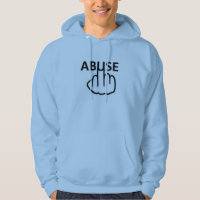 Hoodie Missbrauch ist fürchterlich